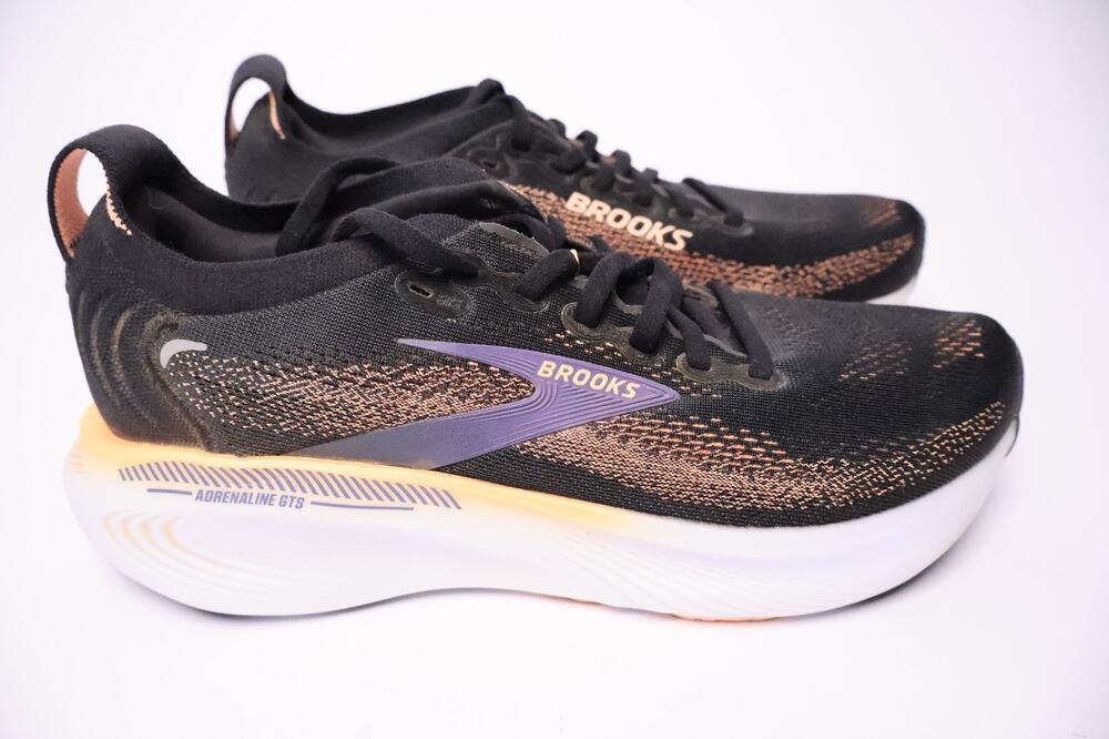 Brooks Adrenaline GTS 25 Women's Shoes Black/Peach/Grap Size 9.5 Medium #185